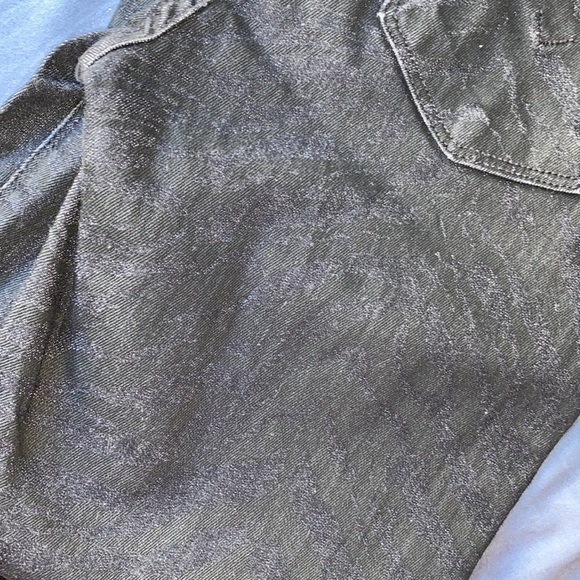 HUDSON BLACK METALLIC STRIPED PRINT JEANS SIZE 27 - Picture 12 of 12